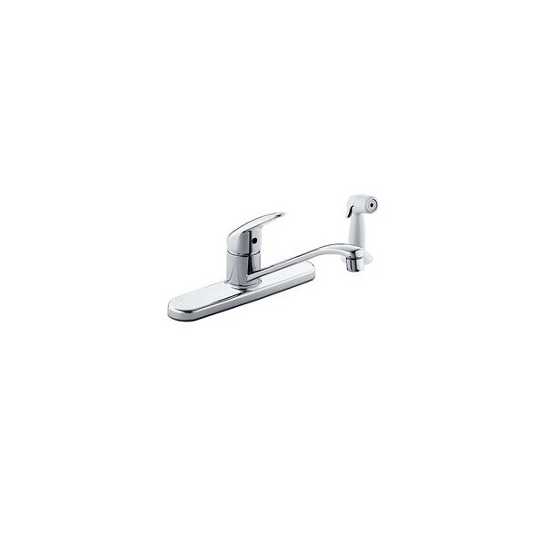 Chrome One-Handle Kitchen Faucet